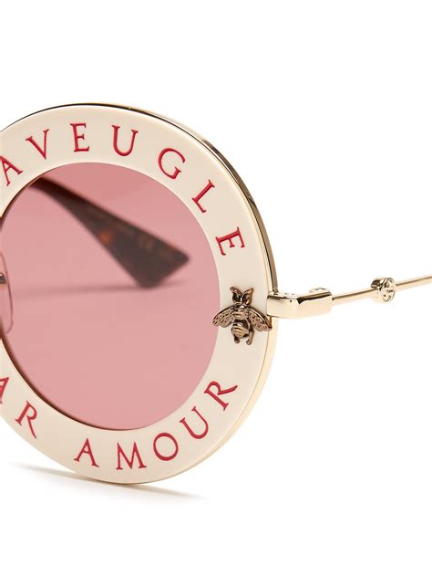 gucci l aveugle par amour|gucci l'aveugle par amour sunglasses.